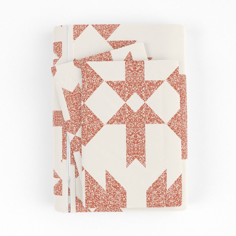 3PC Duvet Cover & Shams Set, Modern Boho Prints, Ultra Soft, Easy Care - Becky Cameron, 5 of 12