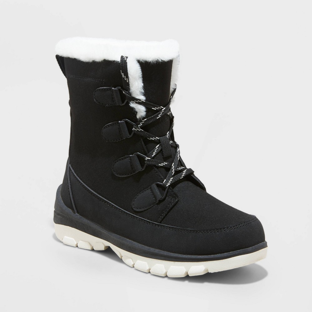 Size 6 Women's Corie Winter Hiker Boots - Universal Thread™ Jet Black 