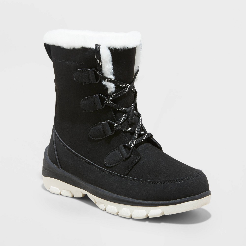 Women's Corie Winter Hiker Boots - Universal Thread™ Jet Black .Size 6.