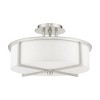 Livex Lighting Wesley 3 - Light Semi-Flush Mount in  Brushed Nickel - 2 of 2