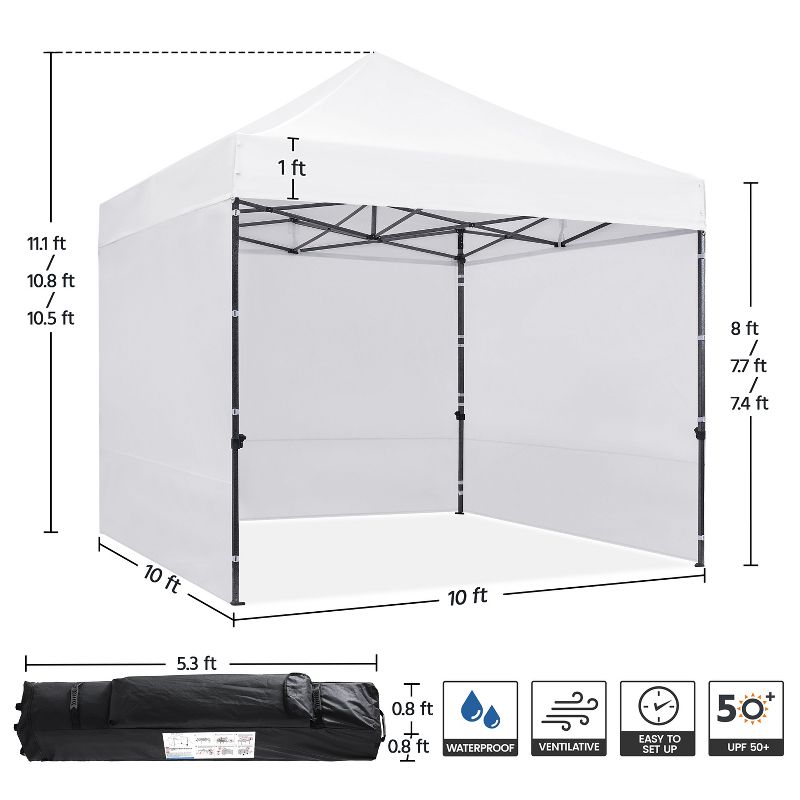 Yaheetech 10 × 10 ft Portable Commercial Canopy, 3 of 7