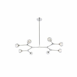 Elegant Lighting Zayne 8 - Light Pendant in  Chrome - 1 of 4