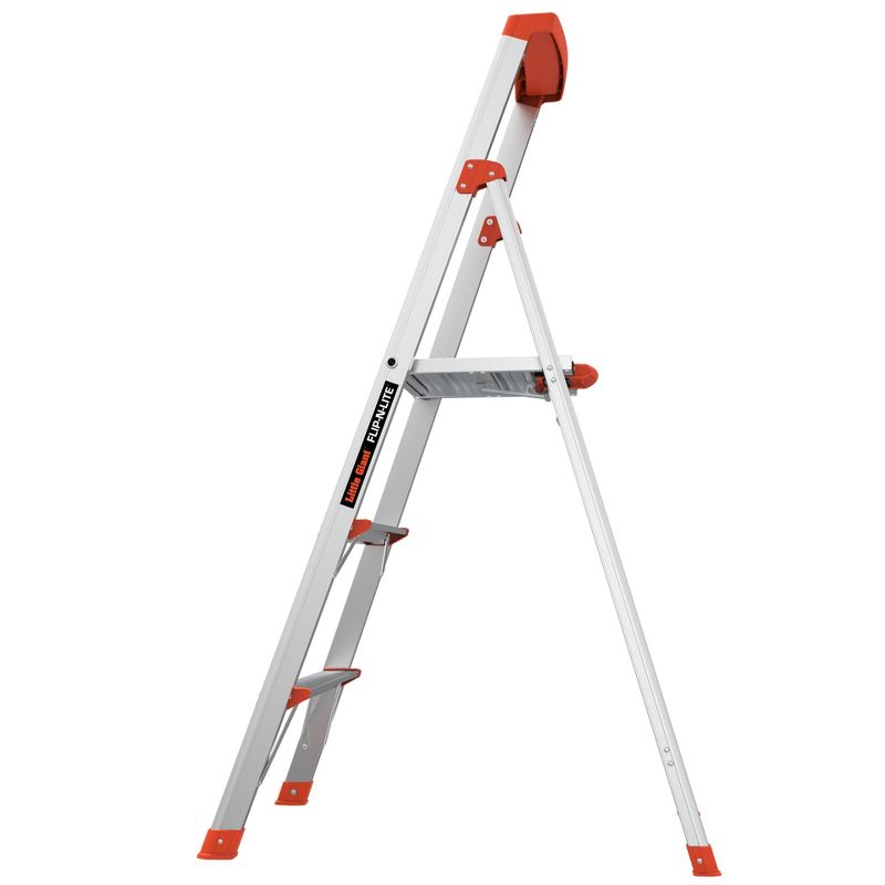 Little Giant Ladder Systems 5&#39; ANSI Type IA 300lb Aluminum Stepladder Gray, 3 of 12