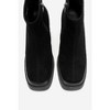 Livia - Black Suede Leather Wedge Boot (Women) black suede 6 Forever & Always Shoes US - 3 of 4