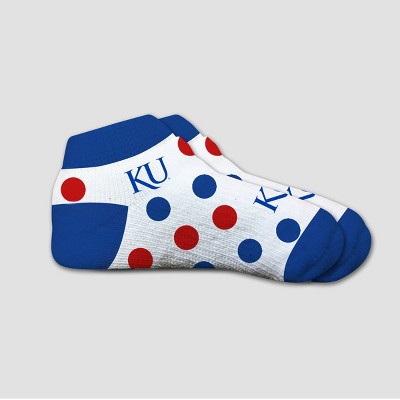 NCAA Kansas Jayhawks Polka Dot Infant Socks 2T-4T