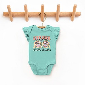 The Juniper Shop Summer State Of Mind Baby Flutter Sleeve Bodysuit - 1 of 2