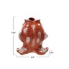 Storied Home Fish Vase, Reactive Glaze, Orange - 2 of 2