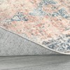 Vintage Printed Non Slip Area Rug Distressed Washable Soft Low Pile Indoor Non Shedding Accent Carpet for Living Room Bedroom - 4 of 4