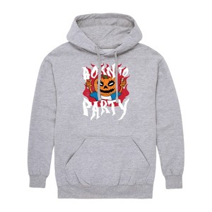 Men's - Instant Message - Born To Party Halloween Graphic Fleece Pullover Hoodie - 1 of 4