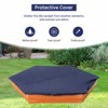 Safstar Wooden Cedar Sand Box w Seat Boards & Cover & Ground Liner - 4 of 4