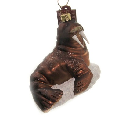 Holiday Ornaments 3.5" Walrus Flippered Marine Mammal  -  Tree Ornaments