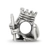 Black Bow Jewelry Kiss Me Frog Prince Bead Charm in Antiqued Sterling Silver - 2 of 4
