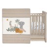 Lambs & Ivy Jungle Adventure Linen/Cotton 3-Piece Nursery Baby Crib Bedding Set - 2 of 4