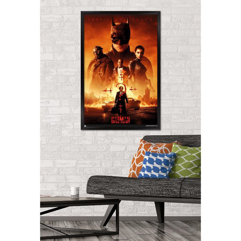 Trends International DC Comics Movie The Batman - One Sheet Framed Wall Poster Prints, 2 of 7