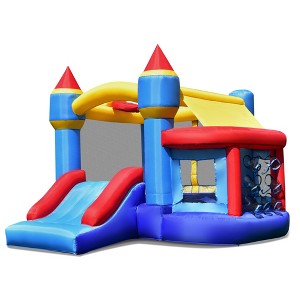 Tangkula Kids Inflatable Bounce House Castle Bouncer Slide Without Blower - 1 of 4