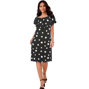 Roaman's Convertible Flounce Dress - 1 of 2