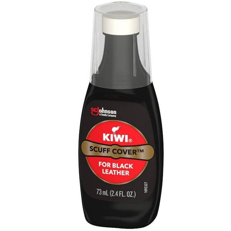 KIWI Scuff Cover Liquid Shoe Polish Black Bottle with Sponge Applicator - 2.4oz, 4 of 6