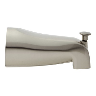 Brushed Nickel Wall Mounted Bathtub Spout with Diverter