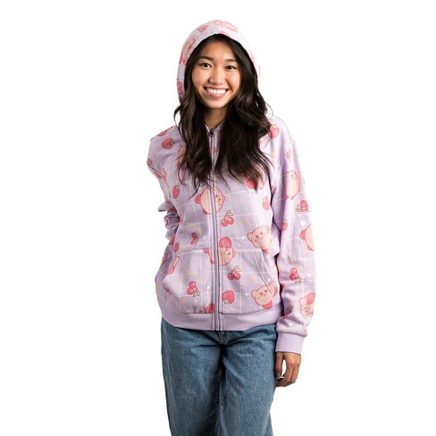 Kirby Men's Graphic Print Fleece Pullover Hoodie 