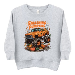 Smashing Pumpkins Monster Truck Grunge - Kids Toddler Graphic Sweatshirt and Kids Youth Graphic Sweatshirt - 1 of 4