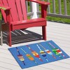 Jellybean Colorful Buoys Indoor/Outdoor, Nautical Coastal Doormats - 2 of 3