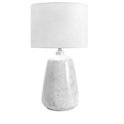 nuLOOM Pamona Ceramic 27" Table Lamp Lighting - Off White 27" H x 15" W x 15" D