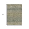 Fern Green And Gray Geometric Washable Indoor Outdoor Area Rug - 3 of 4