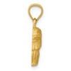 Black Bow Jewelry 14k Yellow Gold Small Satin and Diamond Cut Shih Tzu Pendant - 2 of 4