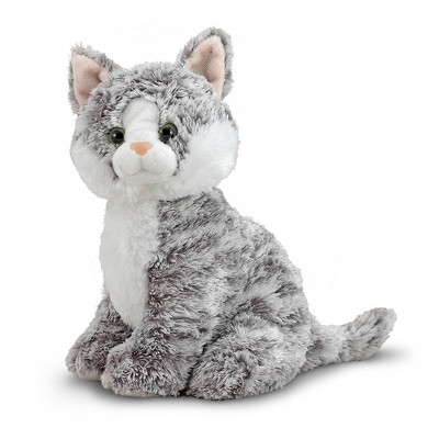 grey tabby cat soft toy
