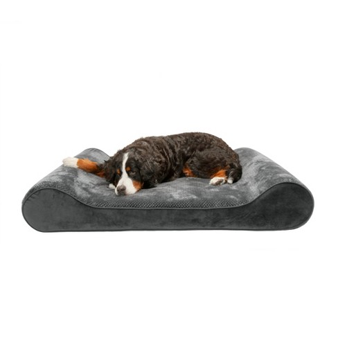 Luxe Lounger Dog Bed - Minky Plush & Velvet