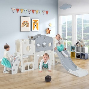 Infant Indoor Slide Set Independent Spaceship Set With Slide, Children'S Slide Toys, Suitable For Family Kindergarten Babies - 1 of 4