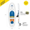 Bestway Hydro-Force White Cap 10' Inflatable Stand Up Paddle Board and Kayak Water Set with Aluminum Oar, Hand Pump, and Travel Bag, White - image 2 of 4