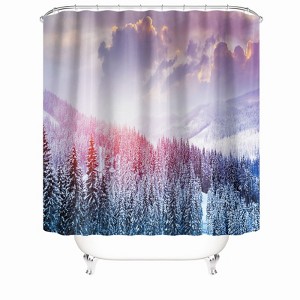 Purple Sky Shower Curtains for Bathroom Waterproof Fabric Bath Curtain Durable Soft Stylish Bathroom Decor 72x72 Inch - 1 of 1