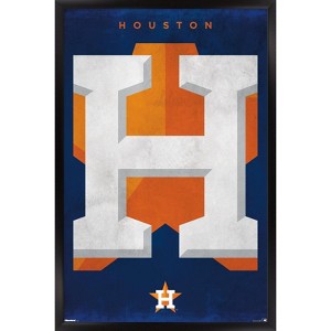 Trends International MLB Houston Astros - Logo 25 Framed Wall Poster Prints - 1 of 4