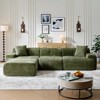 118" Cloud Sectional Couches, L-Shaped Modular Sectional Sofa, Oversized 3-Seater Couch - 4 of 4