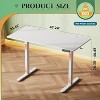 GALAXHERO Electric Standing Desk - 48" x 24" Whole Piece Desktop, Adjustable Height Computer Desk 3 Memory Settings Sit Stand Up Workstation - 2 of 4