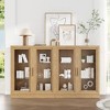 Dovelina Vertical Bookshelf Combination with Adjustable Shelves--Glass Door - 2 of 4