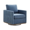 Lyngins Chenille Square Swivel Accent Chairs,Upholstered Arm Chairs for Living Room,Bedroom - 4 of 4