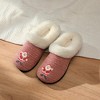 Roxoni Women’s Cozy Faux Fur Slippers with Indoor Outdoor Sole – Festive Holiday Custom Gift Footwear - 2 of 4