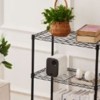 SEVOBAL Utility Storage Shelves 3 Tier Adjustable Metal Wire Rack Heavy Duty Storage Shelving for Kitchen, Garage, Laundry, Black, 13.7"*23.6"*30" - 4 of 4
