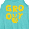 Girls' - Instant Message - Groovy Peace Sign Graphic Sleeveless Aline Dress - 2 of 4