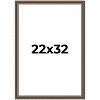 PosterPalooza | Sculpted Silver Picture Frame - UV Acrylic, Foam Board Backing, Hanging Hardware - 2 of 4