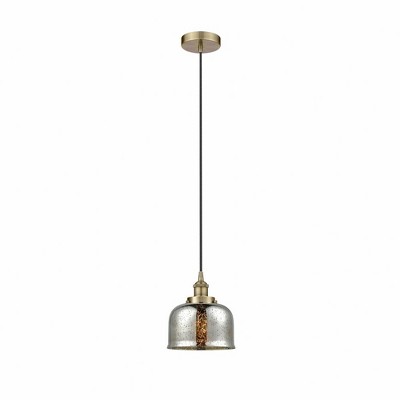 Bell - 1 Light Cord Hung Mini Pendant In Modern Style-9.5 Inches Tall and 8 Inches Wide