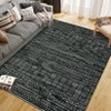 Coolmee Area Rug Boho Textured Design Living Room Non Slip Low-Pile Soft Bedroom Rug Stain Resistant Playroom Carpet - 4 of 4