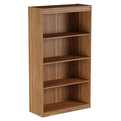 Hastings Home 4-Tier Open Front Bookshelf, Brown