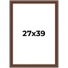 PosterPalooza | Traditional Brown Picture Frame - UV Acrylic, Foam Board Backing, Hanging Hardware - 2 of 4