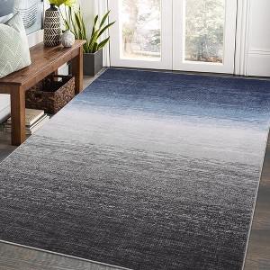 Modern Washable Rugs Ombre Abstract Rug for Living Room Bedroom - 1 of 4