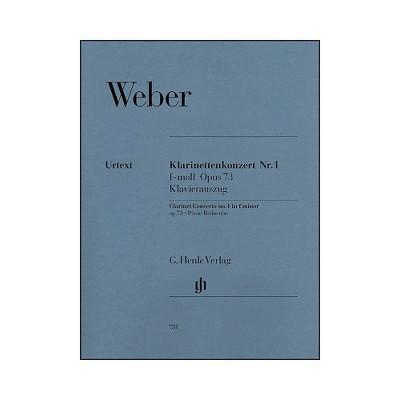 G. Henle Verlag Clarinet Concerto No. 1 in F minor, Op. 73 By Weber