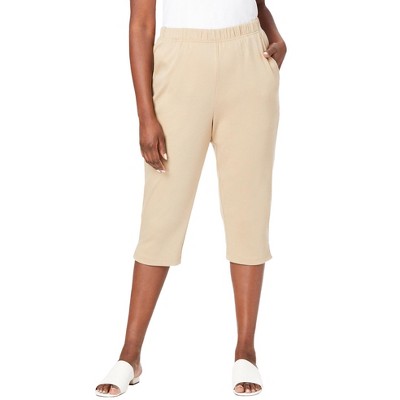 Jessica London Women's Plus Size Soft Ease Capri