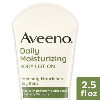 Aveeno Daily Moisturizing Lotion For Dry Skin with Soothing Prebiotic Oat - Unscented - 2.5oz